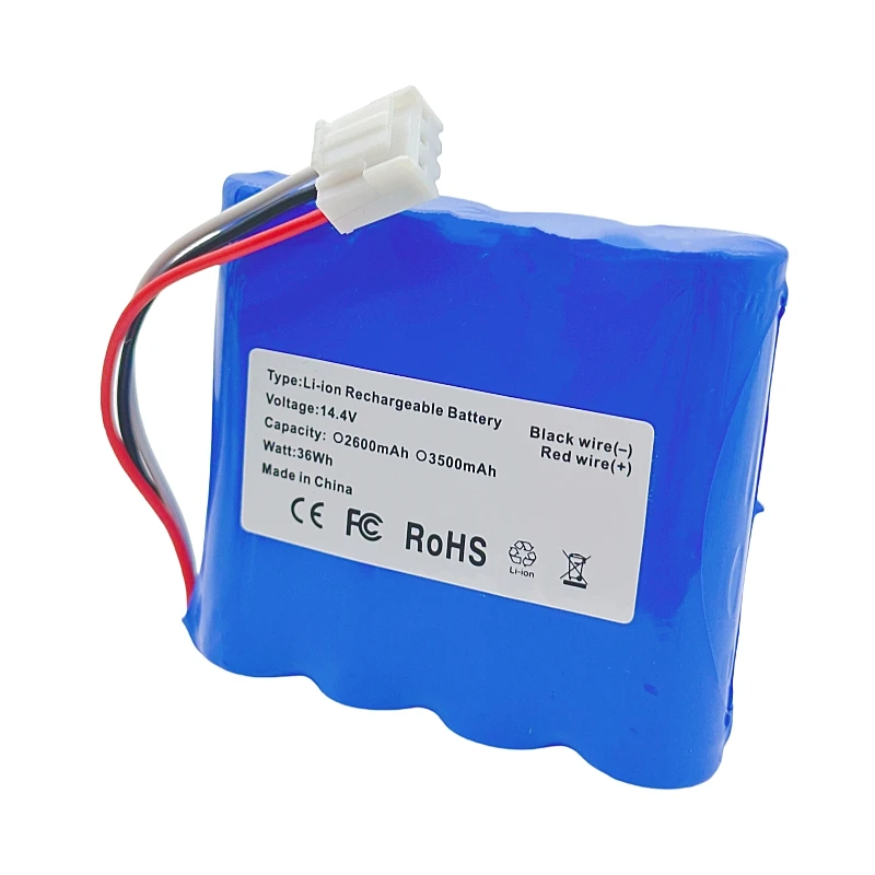 14.4V 14.8V 2600mAh 3500mAh 18650 4S1P Rechargeable Li-ion Battery Pack For Electrocardiograph EDAN HY-LB-102 SE-600 SE-1200