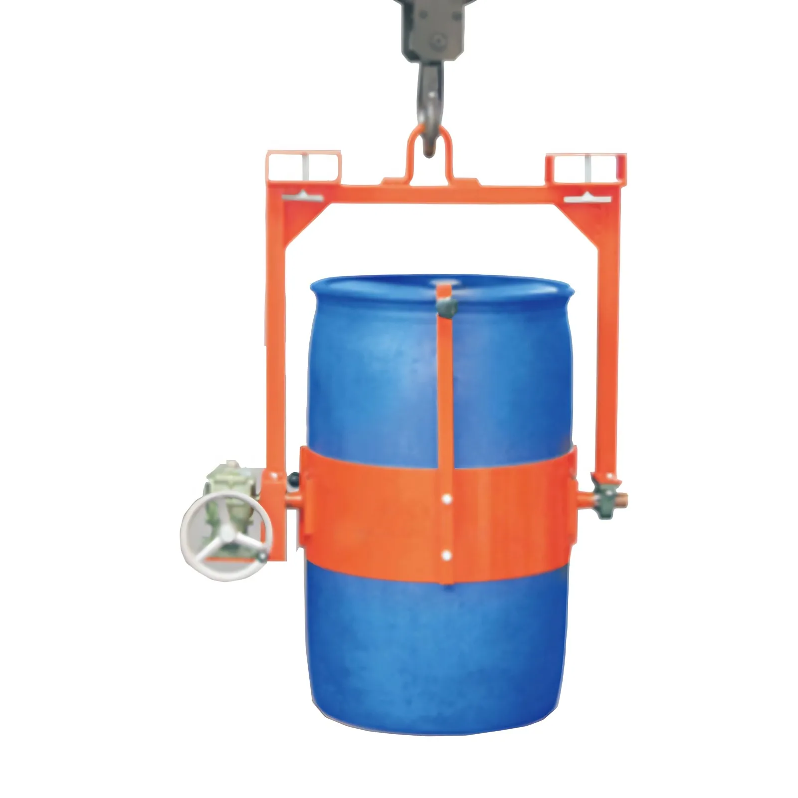 800 Mechanical Roller Crane Oil Drum Lifting Equipment Manual Roller Dump Truck Vertical Oil Drum Lifter
