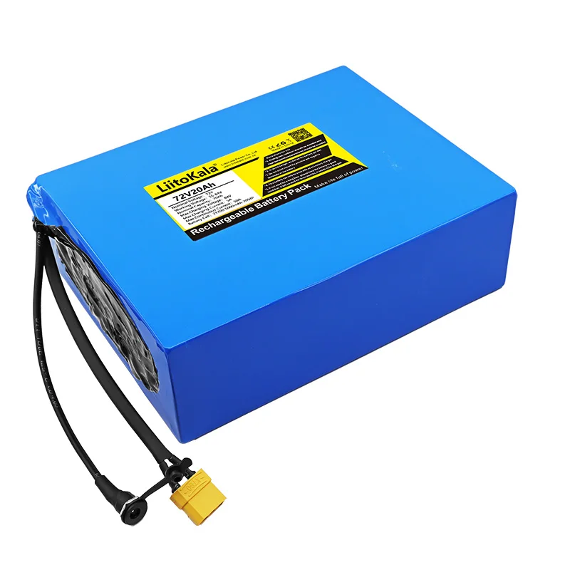 LiitoKala-Bateria de lítio para bicicleta elétrica, scooter, motocicleta, bateria de alta potência BMS, 5A carregador, 20S4P, 84V, 72V, 20Ah, 21700