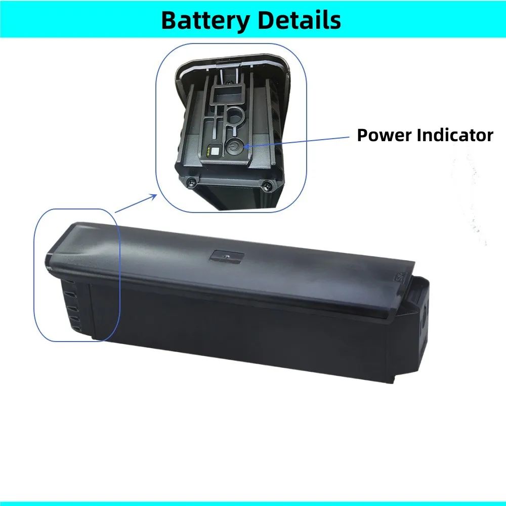 SYR Type E-bike Battery 48V 10Ah 10.4Ah 12.8Ah 14Ah 15Ah for Shengmilo MX03 48v 500w Hidden Ebike Battery long 355mm type