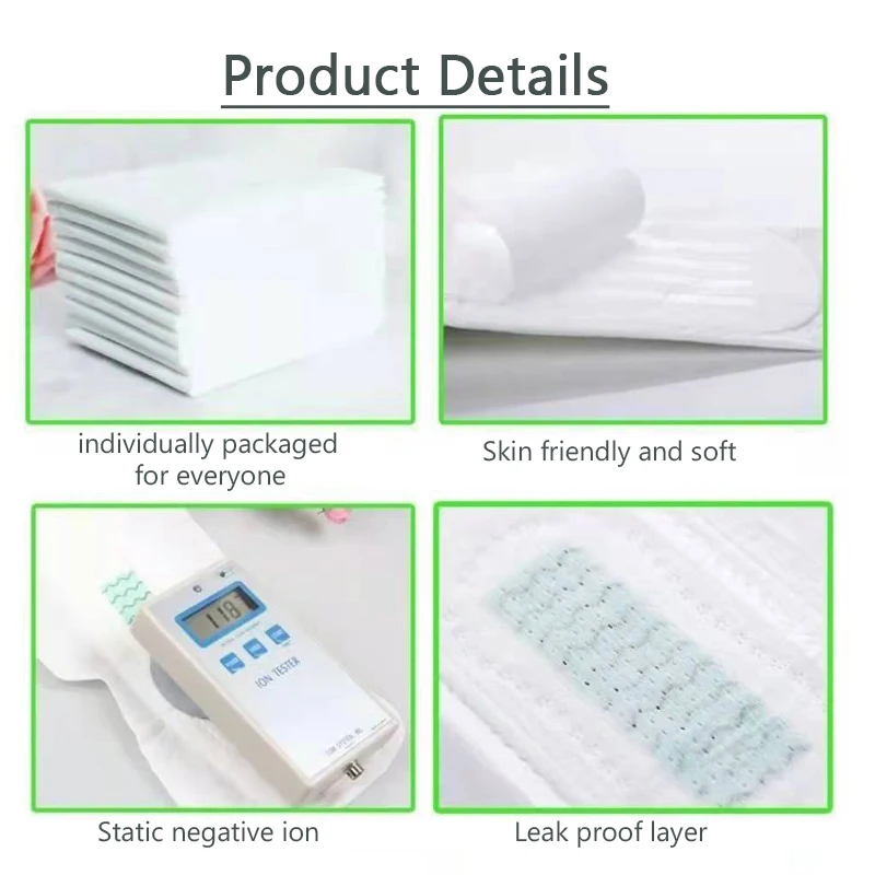 10packs Anion Sanitary Napkin for Women Napkin Sanitary Tampons Kill Bacteria Menstrual Pads with Daily Use Anion Hygienic Pad