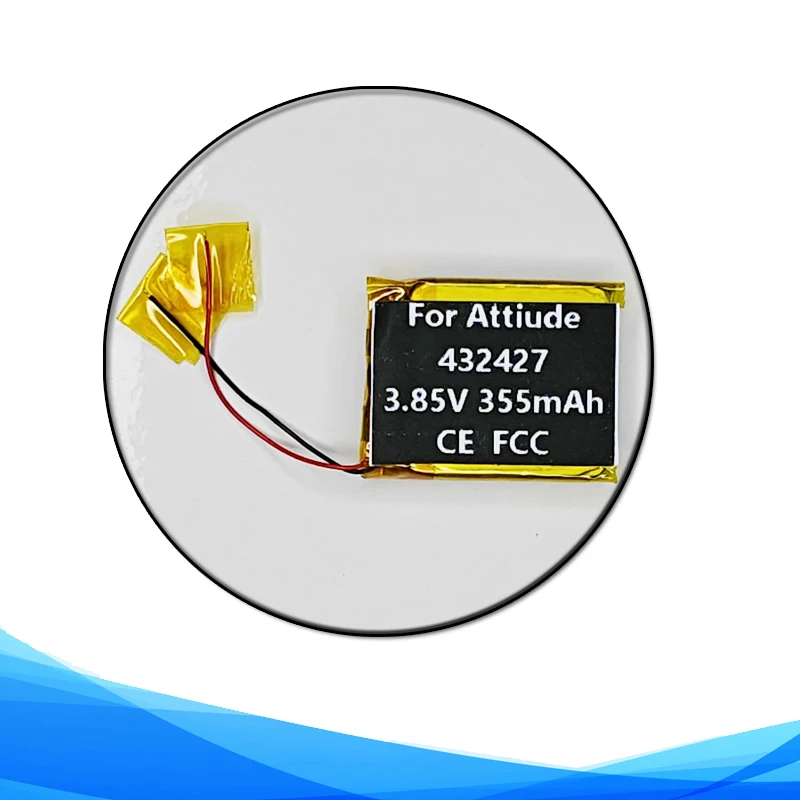 

335mAh 432427 Battery For Attiude App00276 Smart Watch Replacement Pack