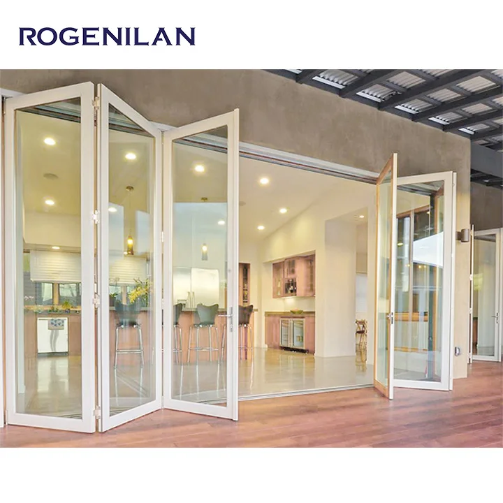 Günstiger kundenspezifischer Vertikal-Klappgaragentor-Lieferant aus Aluminium mit doppelter Glasur