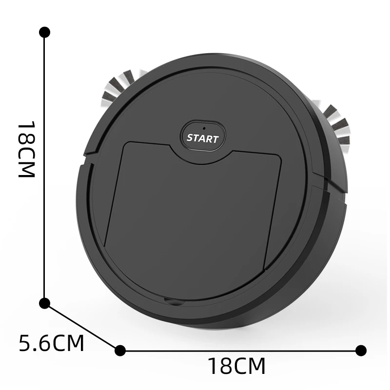 3 in 1 Household Automatic Sweeper Dry Wet Use Mini Sweeping Robot USB Rechargeable Vacuum Cleaner Silent Floor Cleaning Machine