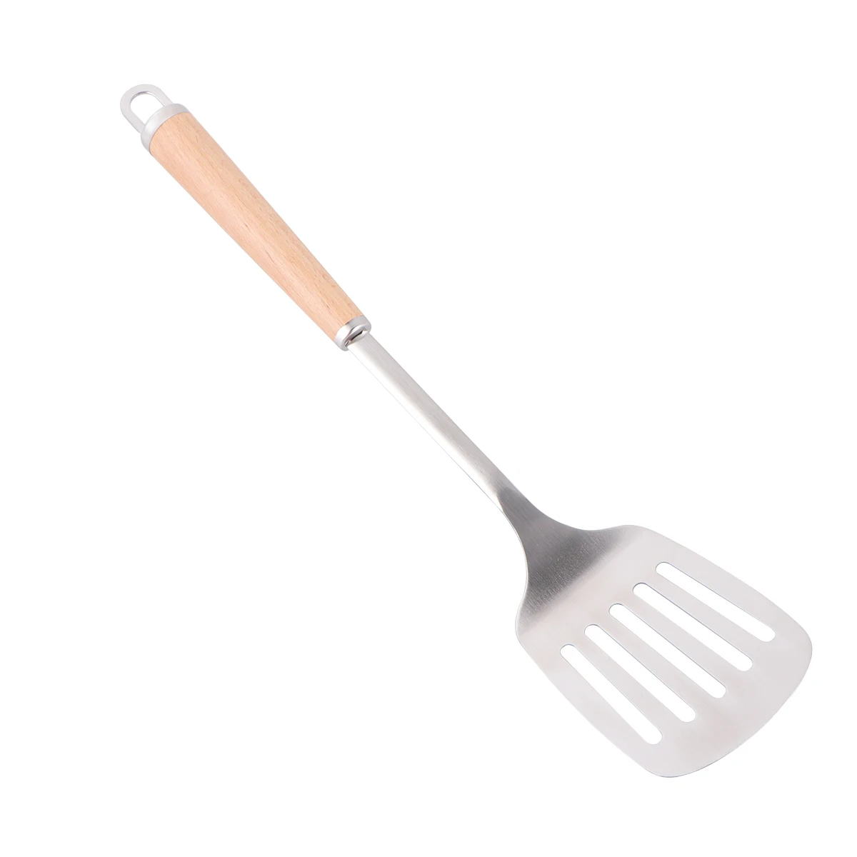 

Stainless Steel Cooking Shovel 304 Slotted Turner for Fish Spatula Griddle Ergonomic Handle Flexible Edge Easy Clean