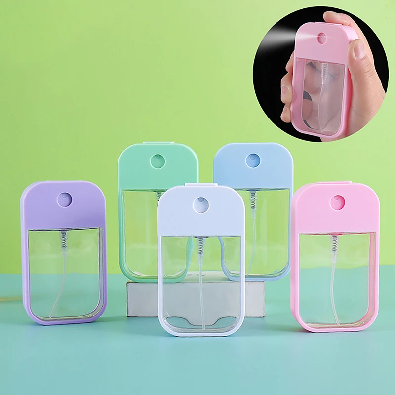 45ml Refillable Mini Card Spray Bottle Hand Sanitizer Alcohol Bottles Perfume Bottle Travel Press Portable Sub-bottling Cosmetic