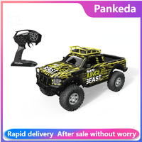 ZP1003 1/10 2.4G 4WD Rc Car Battery HB Toys Proportional Control Retro Vehicle w/ LED Light RTR Model Remote Control Kid Toys