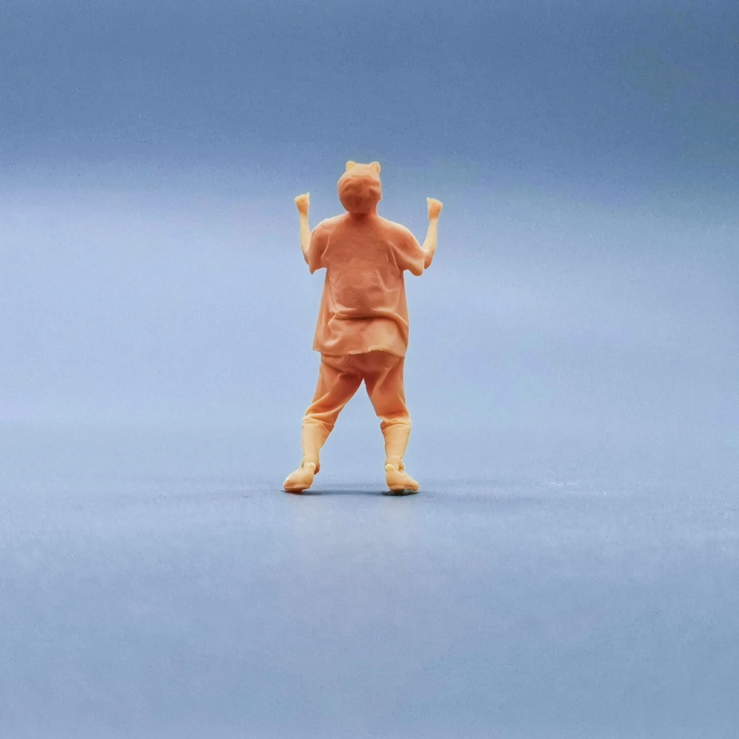 1/64 1/43 Figurines Scale Model Resin Angry Shouting Masked Man Uncolored Miniatures Diorama Hand-painted W208