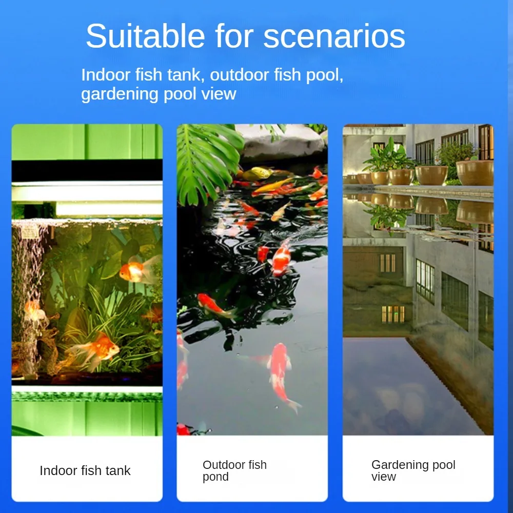 High Power UV Fish Tank Sterilization Lamp Double Tube Waterproof Diving Algae Removal for Aquarium Long Lifespan