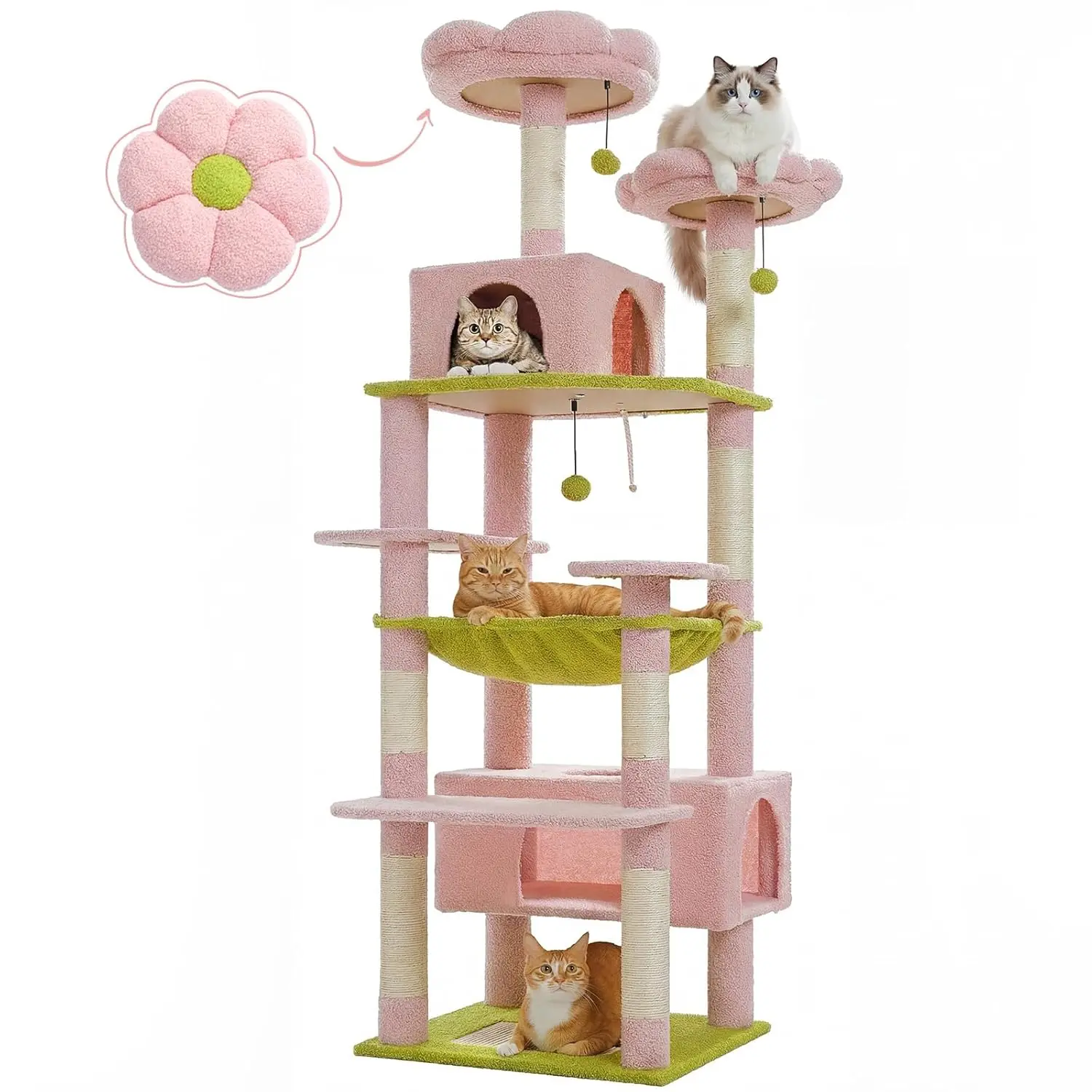 Flower Cat Tree 72