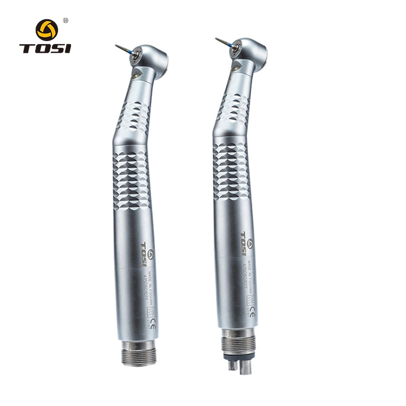 

TOSI Dental LED E-generator Push Button High Speed Handpiece Air Turbine Triple Water Spray Hand piece 4hole 2hole