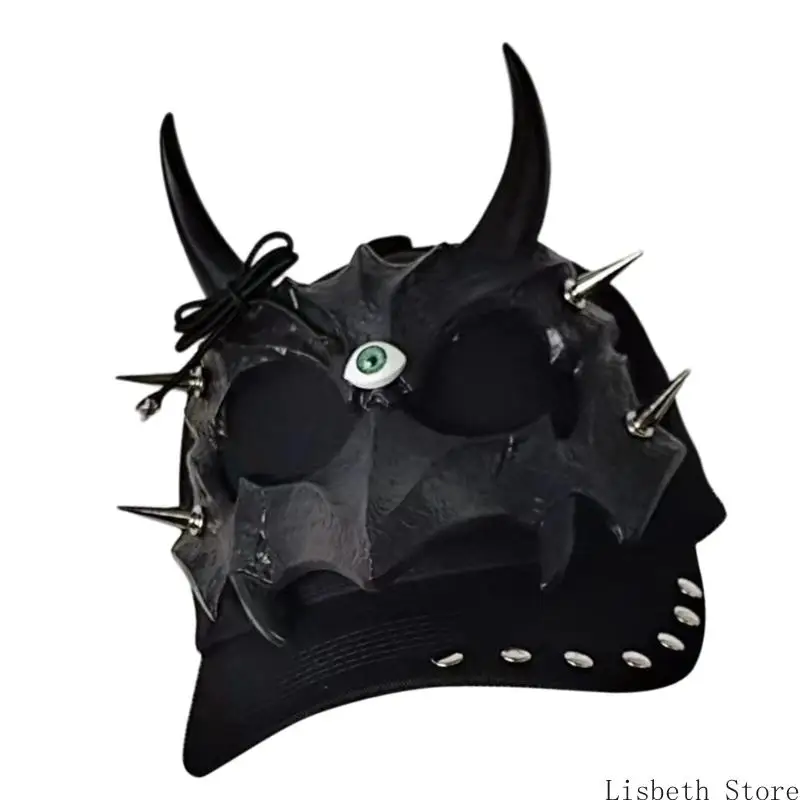 124A Creative Devil Ear Baseball Cap Adult Cosplay Hat For Halloween Street Photowear