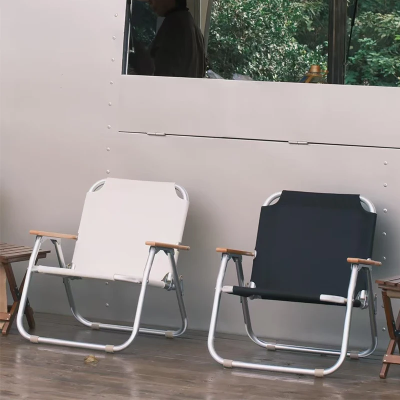 سبائك الألومنيوم كرسي قابل للطي للاستخدام الخارجي كرسي حديقة معدني محمول للتخييم والصيد والتوجيه للأنشطة الخارجية