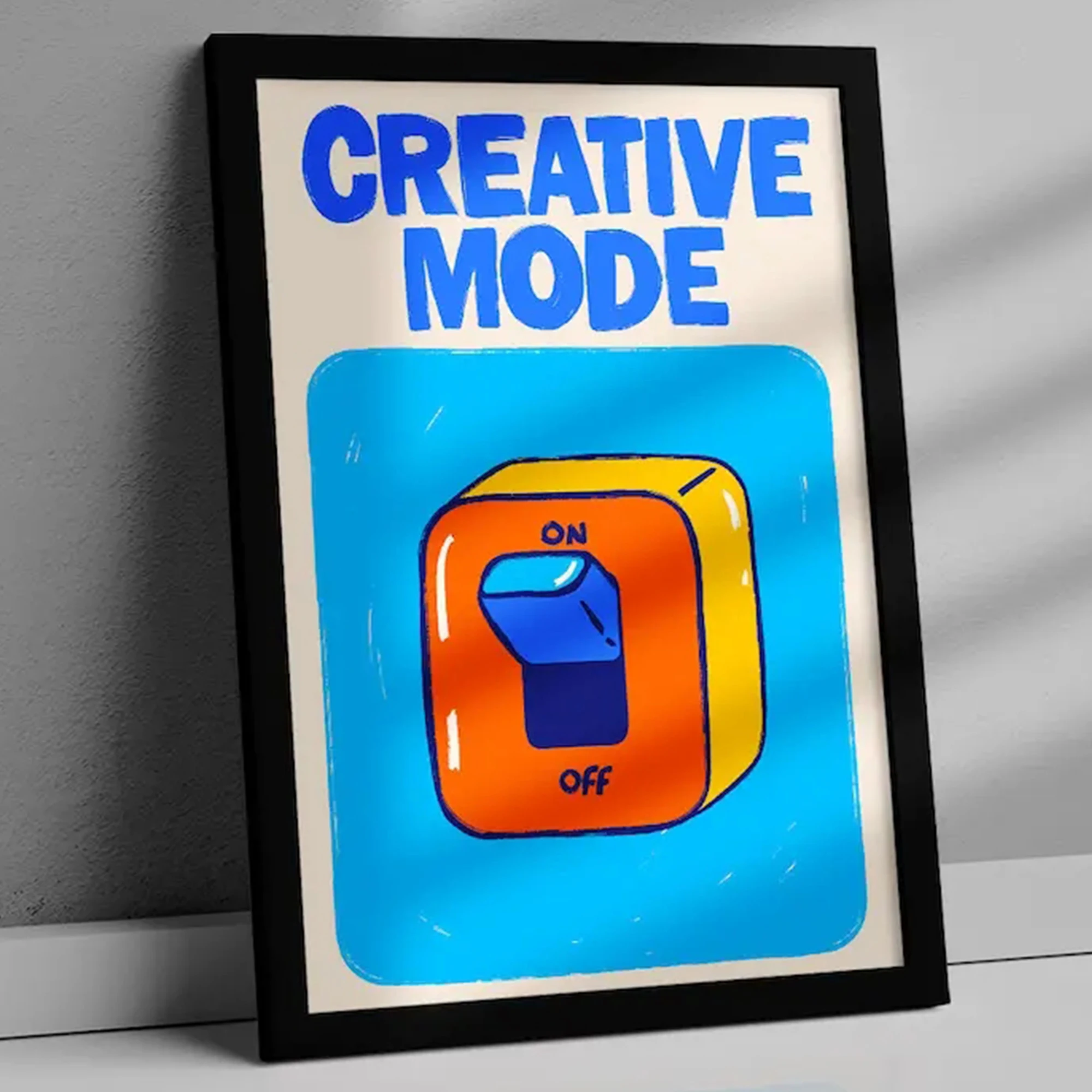 Modern Colorful Switch Creative Mode Wall Art Print Canvas Painting Poster Picture For Living Room,Bedroom Home Decor