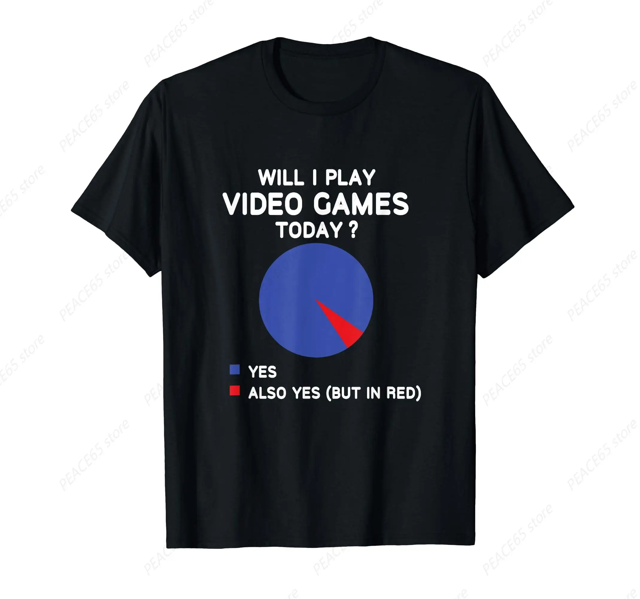 Will I Play Video Games today Funny Gamer Gaming T-Shirt Unisex Cotton easy to wear and match