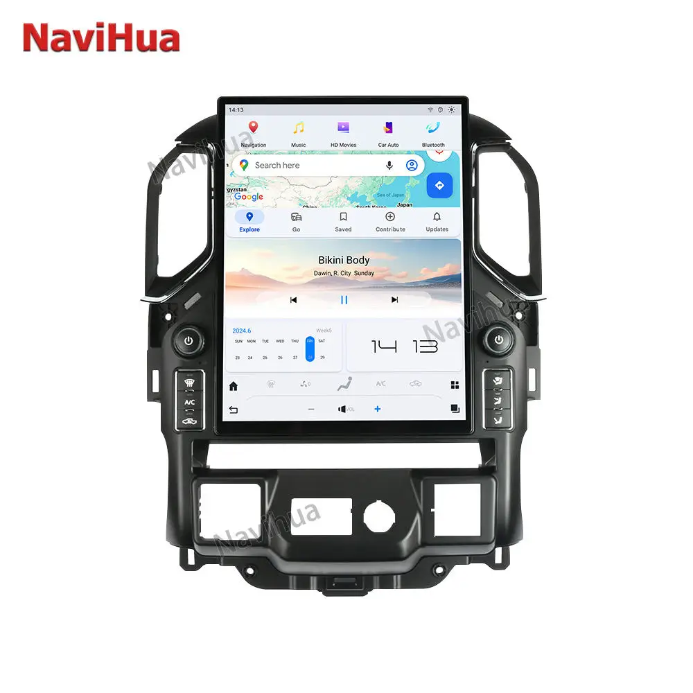 NaviHua New Upgrade Android 13 Qualcomm 2K Touch Screen Carplay Interior kit For Chevrolet Silverado GMC Sierra 2019 2021