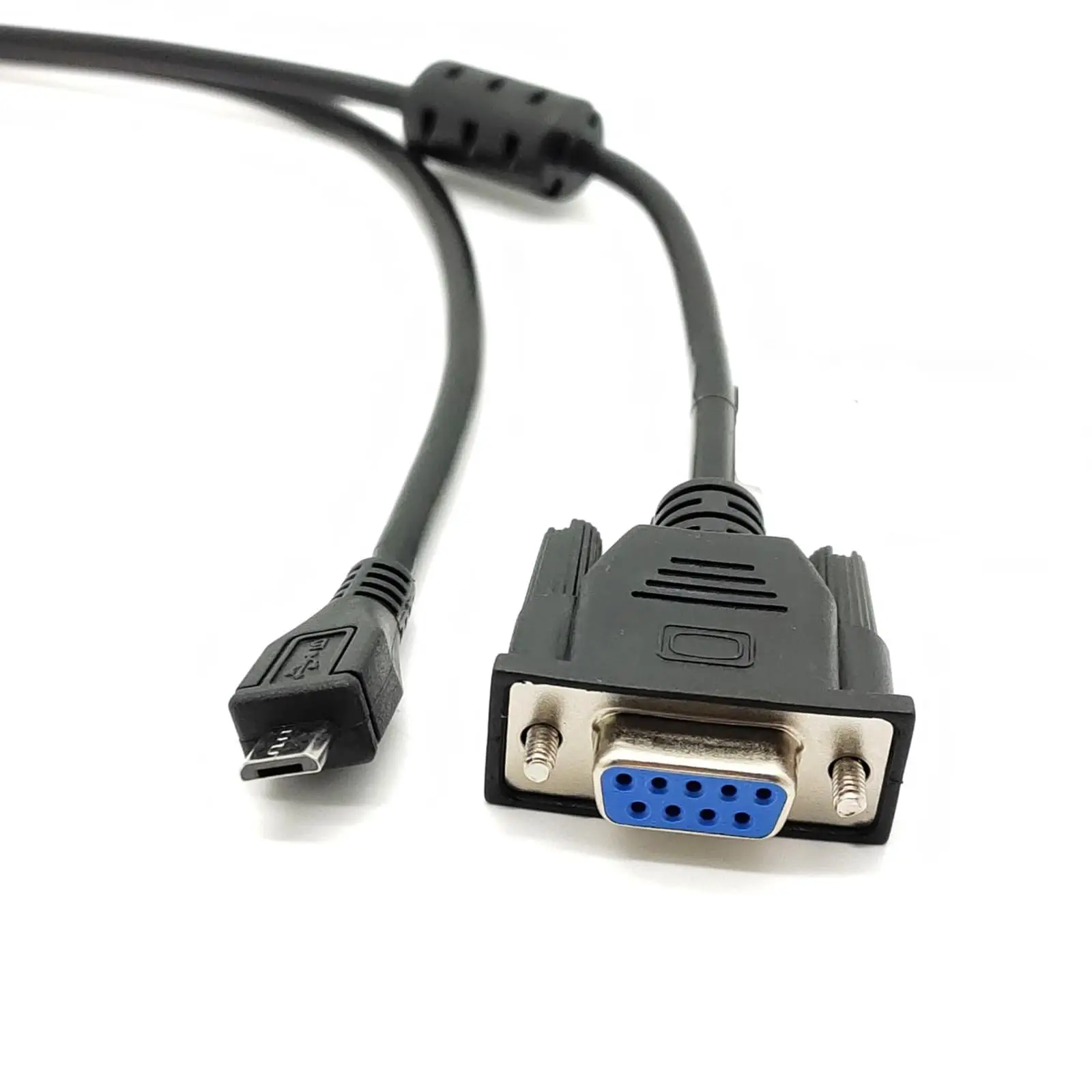  Micro-USB Male to D-Sub 9 Pin Female Straight Connector with Serial Cable 1.5M