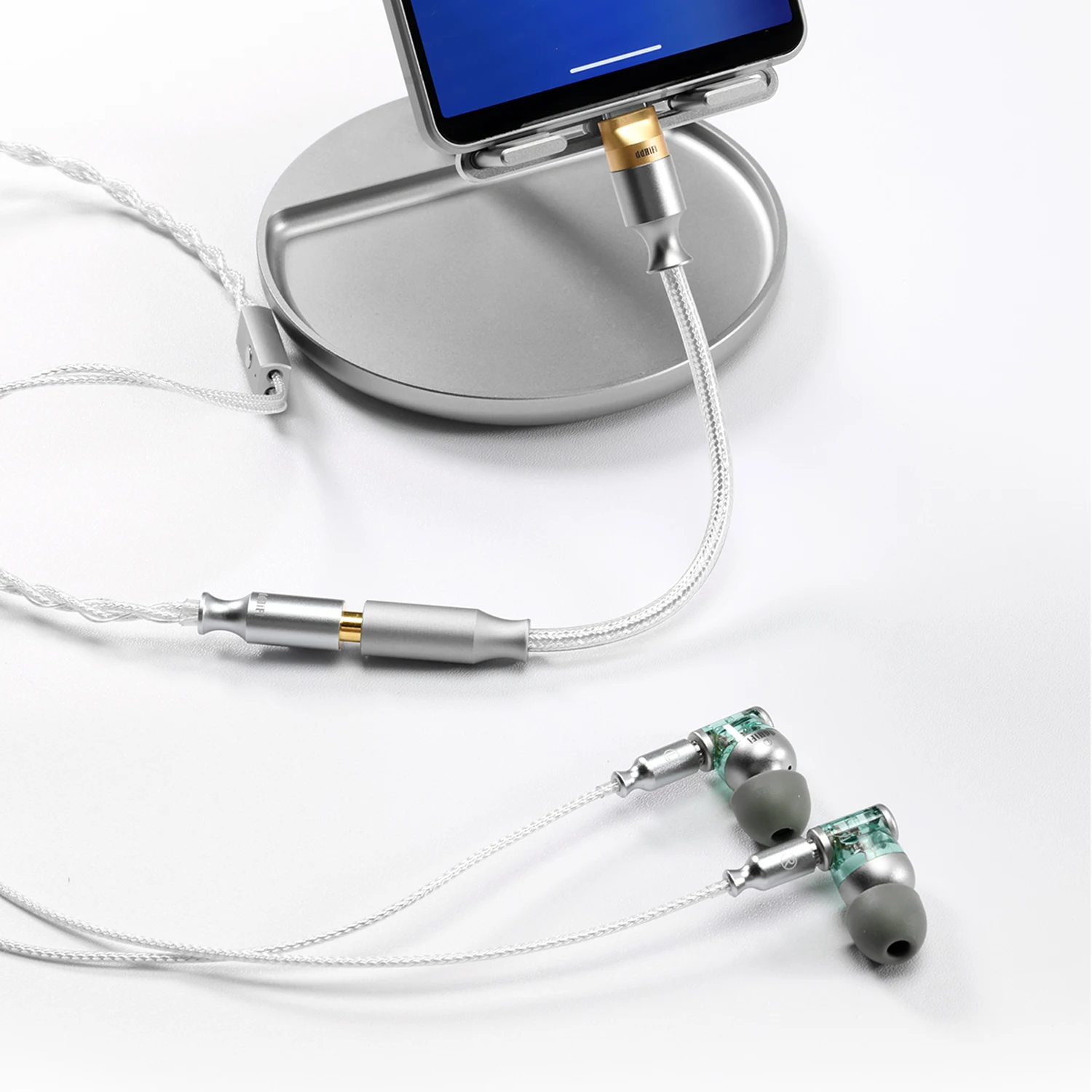 كابل محول فك التشفير بدون فقدان مع كشف المكونات ودعم الميكروفون ، دقة عالية ، DDHiFi ، TC35CM2