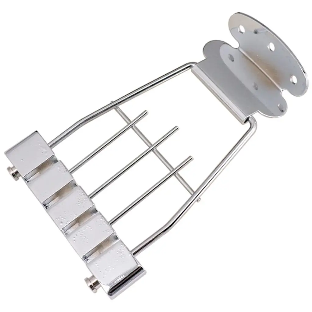 Long Trapeze Tailpiece Steel Guitar Bridge Upgrade for 4 String Jazz Archtop Bass Compatible with Beautiful Specification