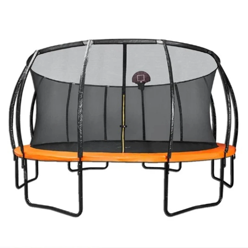 Trampoline Children's Indoor Outdoor Square Household Bounce Bed Commercial Adult Bounce Bed with Protective Net Large