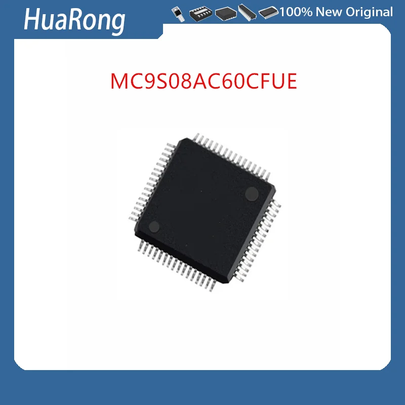 5Pcs/Lot   MC9S08AC60CFUE MC9S08AC60 LPC2142FBD64 LPC2142 QFP64