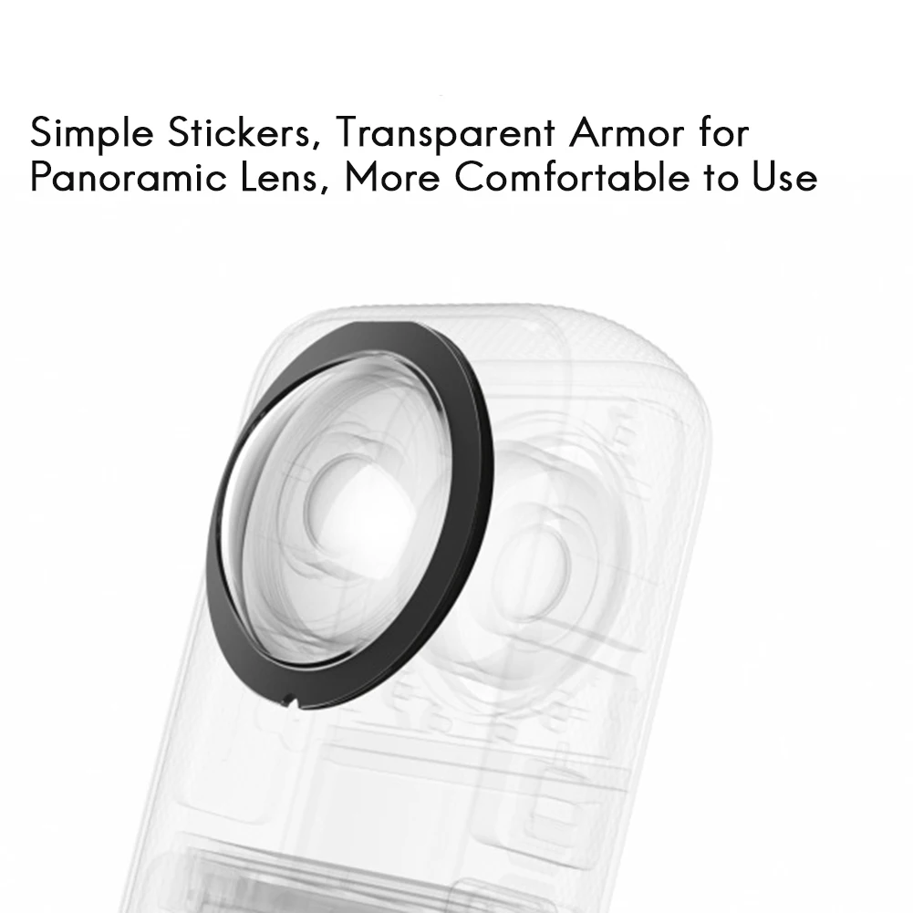 ●For Insta 360 X3 Sticky Lens Guards Protector Panoramic Lens Protector Sports Camera Accessories