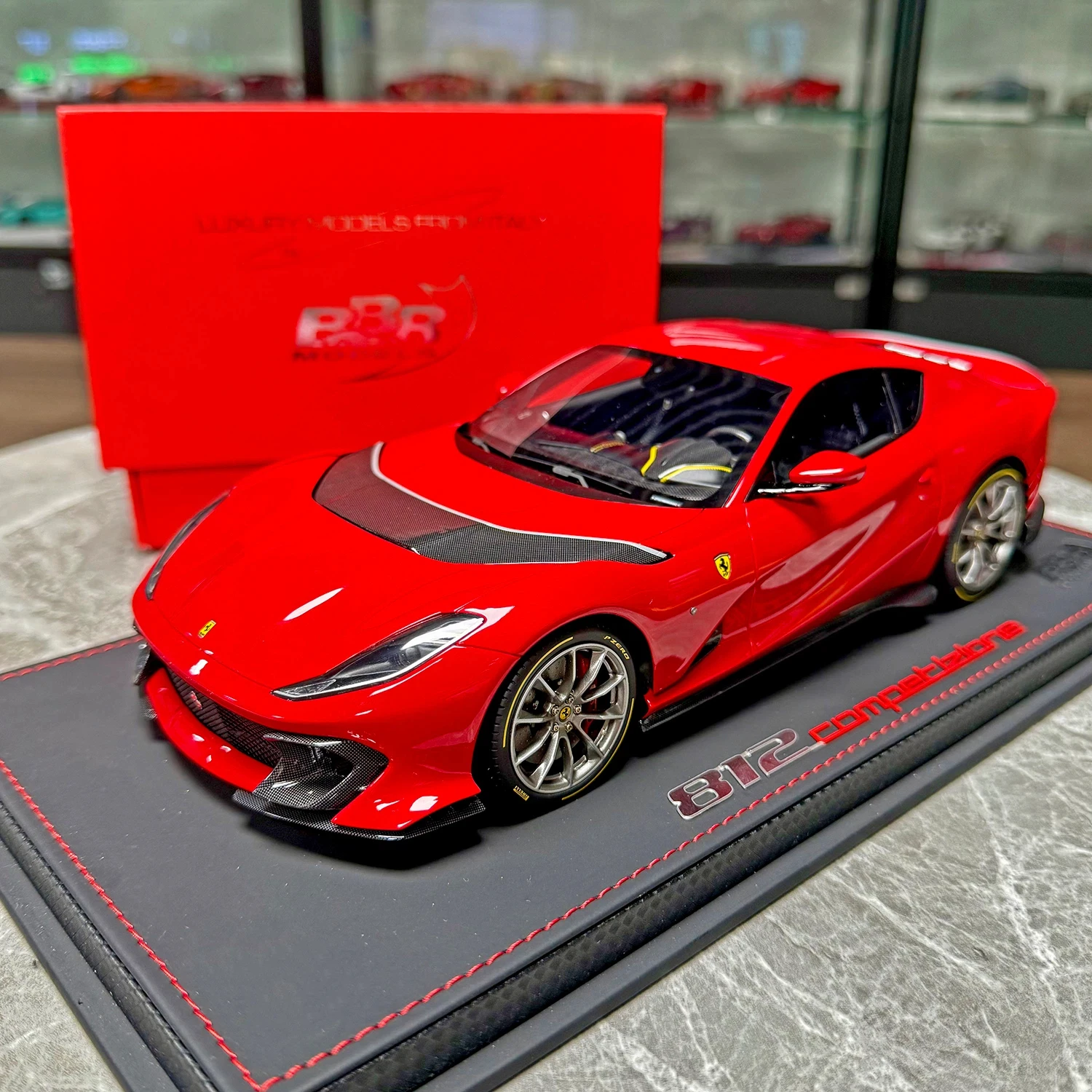BBR 1:18 812 Competizione Red Simulation Limited Edition Resin Metal Static Car Model Toy Gift