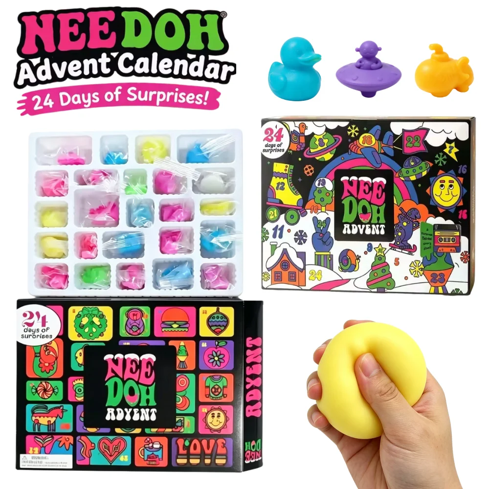 2026 New Needoh Advent Calendar Gift For Adult 13/24 Day Countdown New Year Family Friends Blind Box Party Toys Gifts For Friend