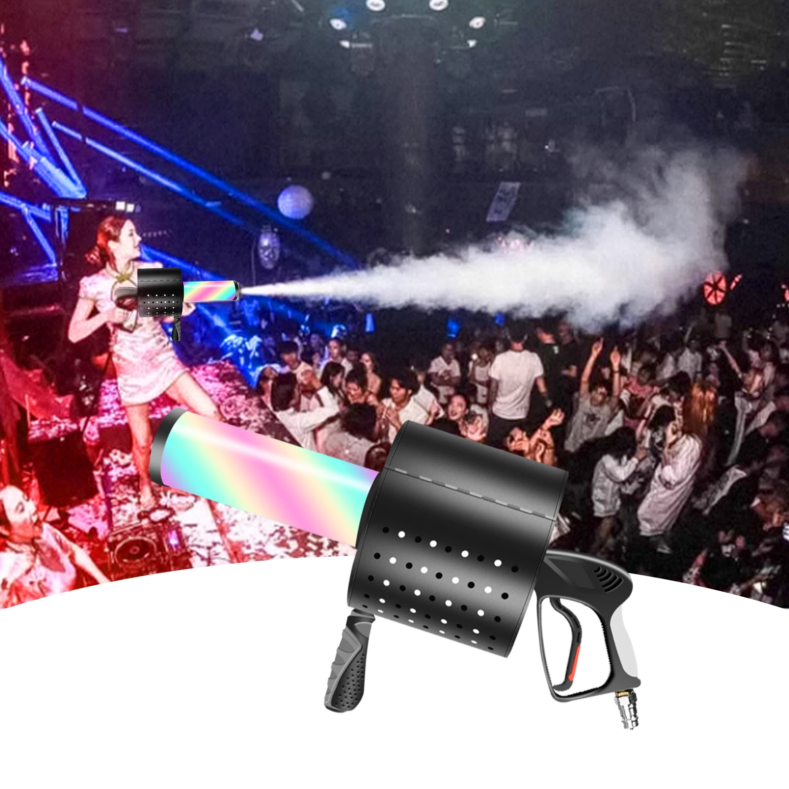 LED Carbon Diode Spray Confetti FX Stage Machine for Parties Ready to Ship with Fast Shipping Dry Ice Not Included