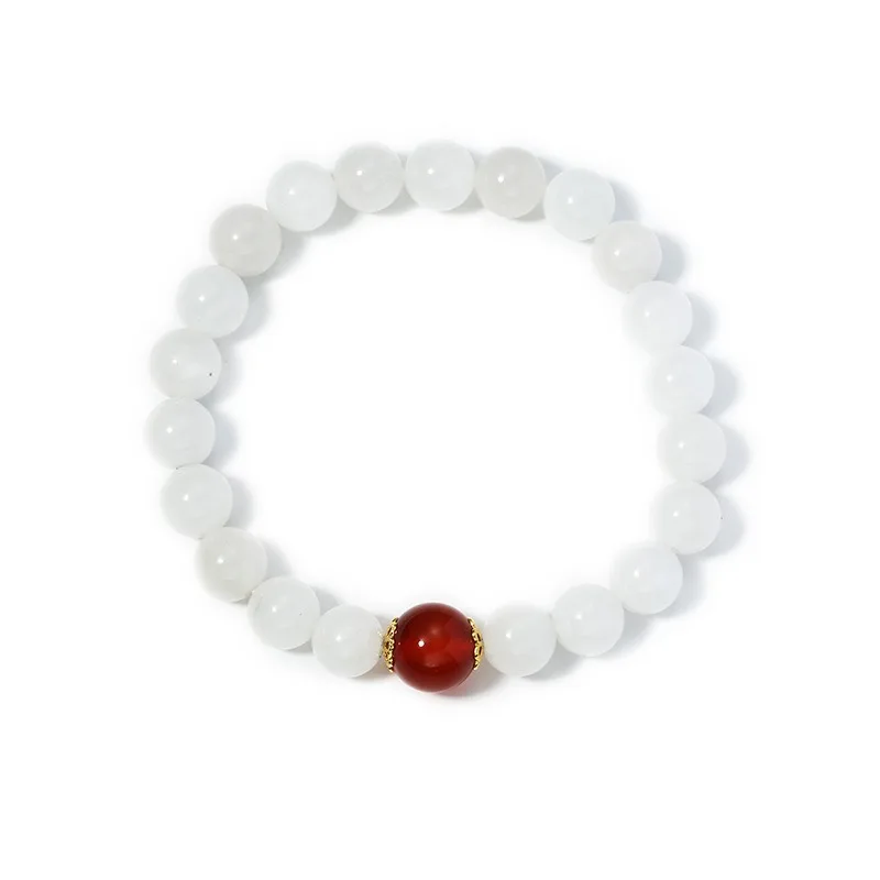 

New Natural Gold Silk Jade Beaded Bracelet Fashionable and Simple Women's Models