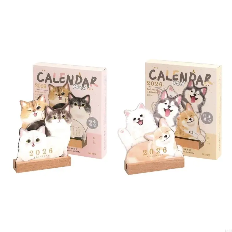 

Animal Lovers Desk Calendar Featuring Rotating Monthly Pages Thoughtful Gift For Teachers Friend Family