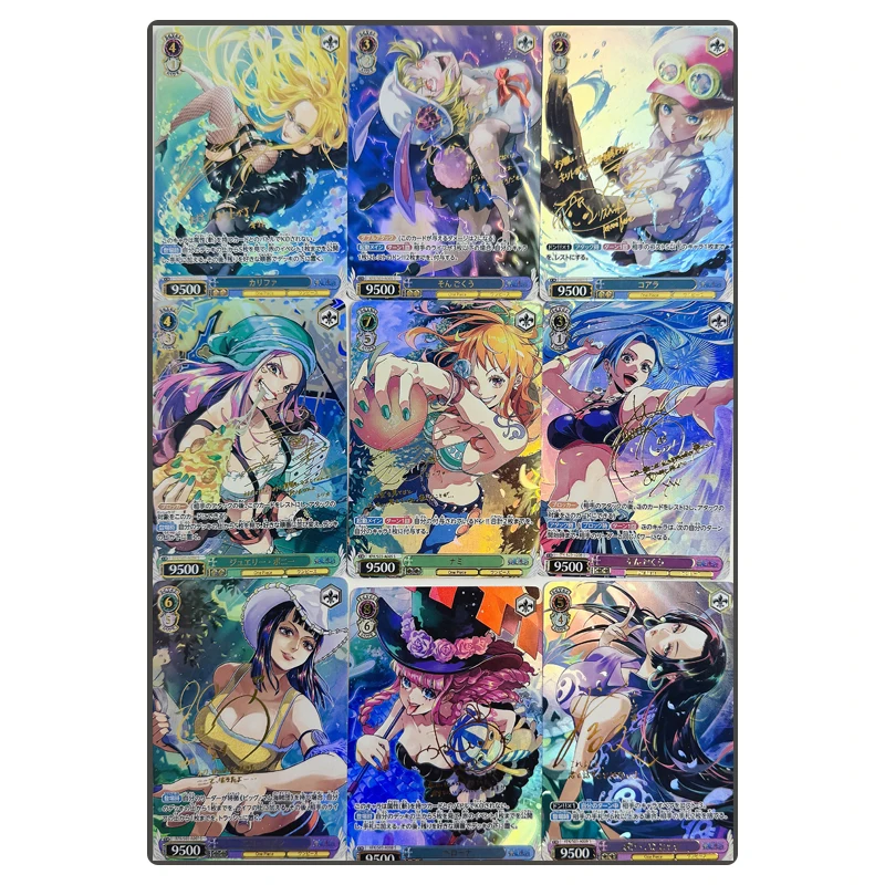 Anime ONE PIECE Diy Card cartoon character Persona Yamato Nami Nico Robin Collectible card toy Christmas birthday gift