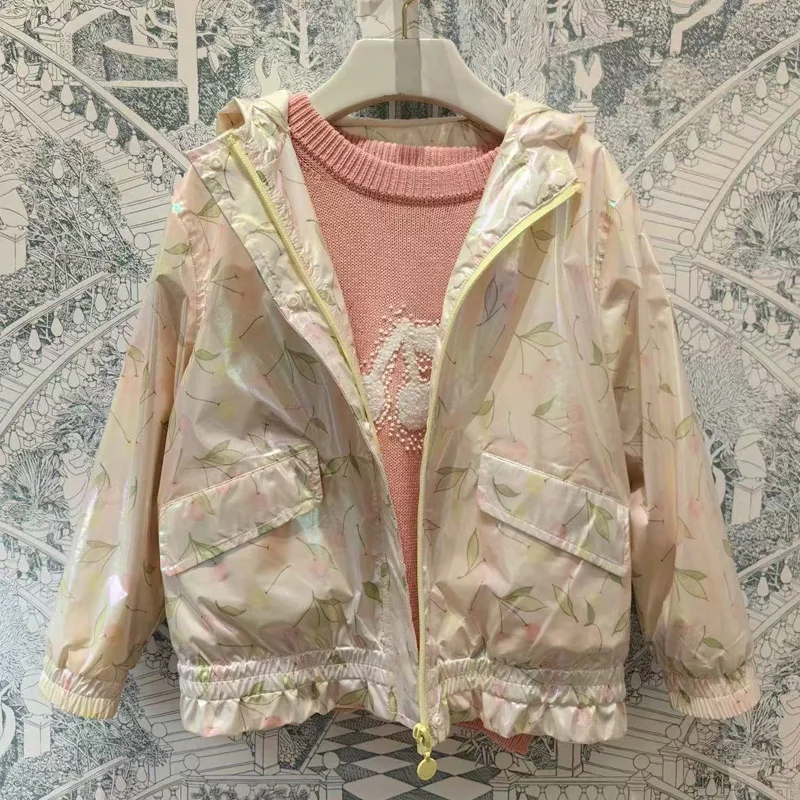 In Stock 2026 Bp Autumn Girl Sun Protection Clothing Baby Kids Cardigan Zipper Jacket for Children's Fashion Kids Clothes