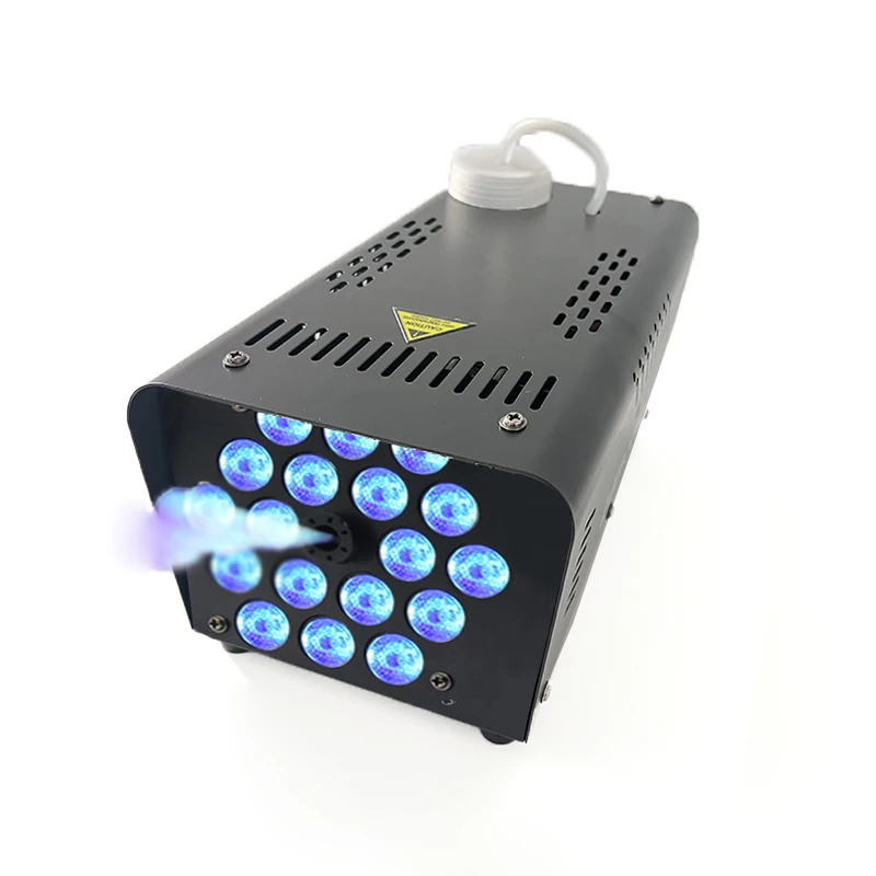 

2026NEW 18 LED Wireless Control Control Fogger Machine 500W DJ Party Stage Effect Low Smoke Machine for Christmas Party KTV