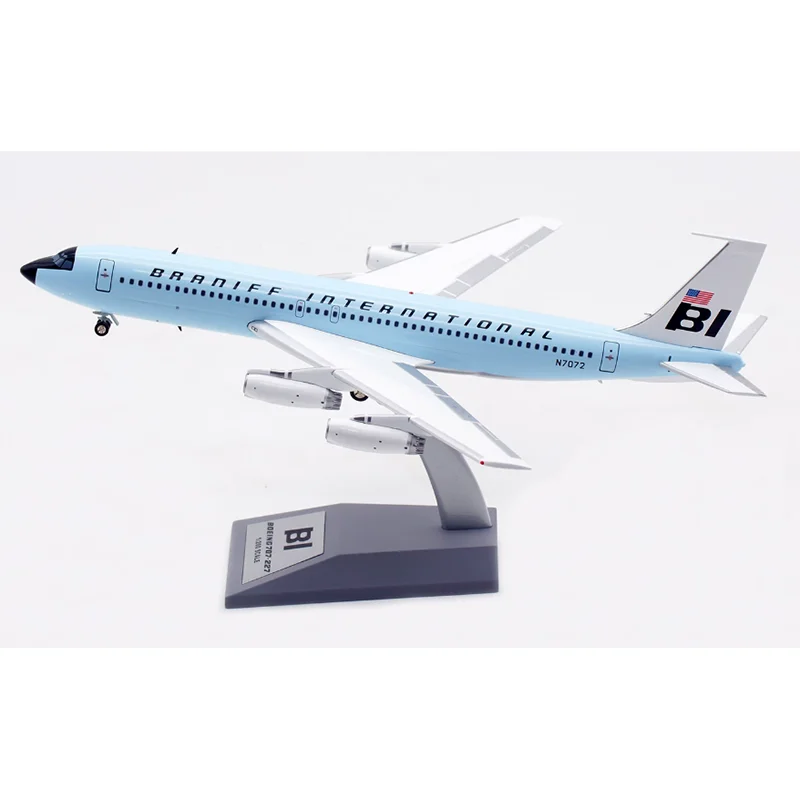

Коллекционная модель самолета Braniff Airlines B707-200 N7072 из сплава, масштаб 1:200, для декора
