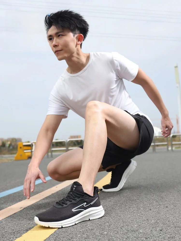 

Erke мужские Running oes дышащие легкие весенние Casual oes противоскользящие Qui Speed .0 новая модель удобные Sport oes