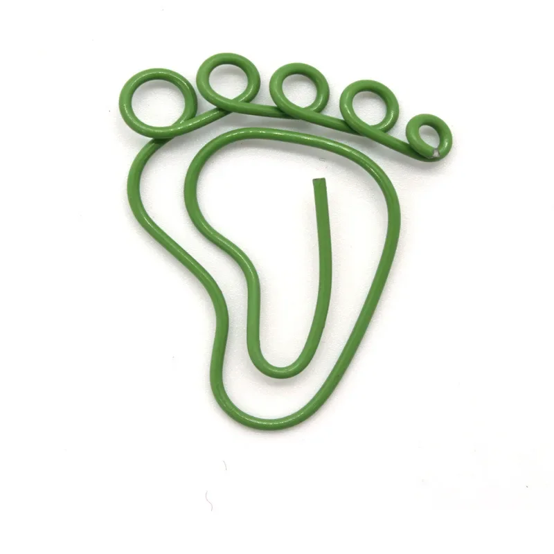 12 Pcs Foot Shape Paper Clips Creative Interesting Bookmark Clip Memo Clip Shaped Paper Clips For Office School Home