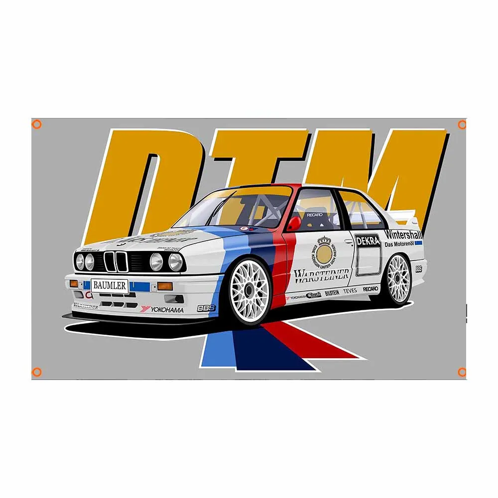90x150cm JDM B E30 Personalized and Colorful Racing Cars Flag For Decoration