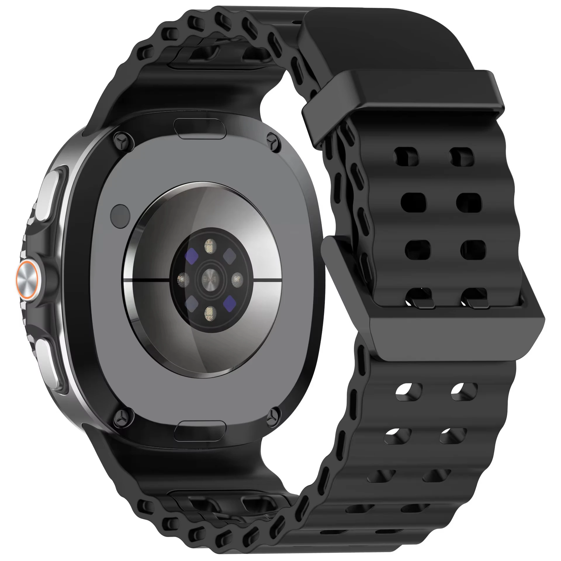 Band For Samsung Galaxy Watch 8 9 Strap 40 44mm Sport Silicone Ocean Bracelet Correa Pulseira Galaxy Watch 8 Classic 46mm Strap