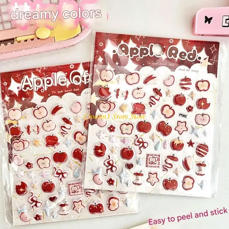 

A3PC Fruit Foam Sticker Kid Sticker for Journal Planner Photo Album Scrapbooking