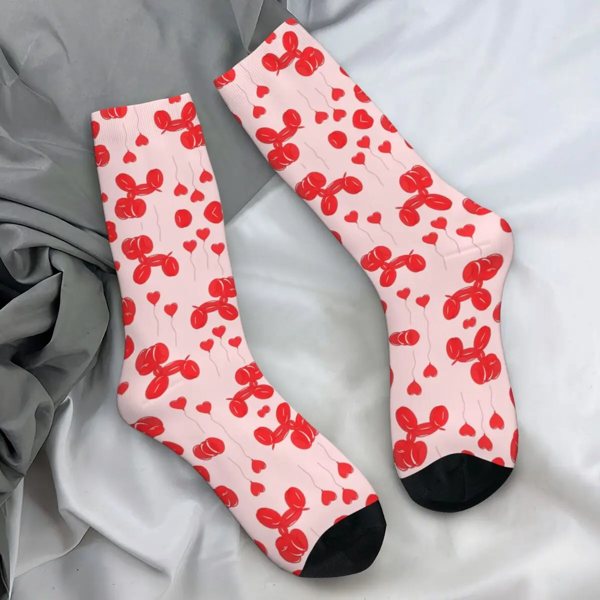 

Чулки с рисунком красных шаров для собак, носки в готическом стиле с рисунком сердца, Осенние нескользящие носки, мужские Дышащие носки для скейтборда для взрослых