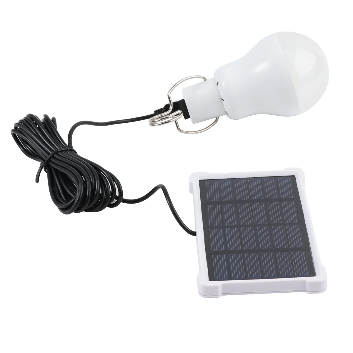 

Solar Powered Led Camping Portable Rechargeable Tent Lamp Compact Size Usb Chargeable Bright Long Life Metal Hook Hanging Signal