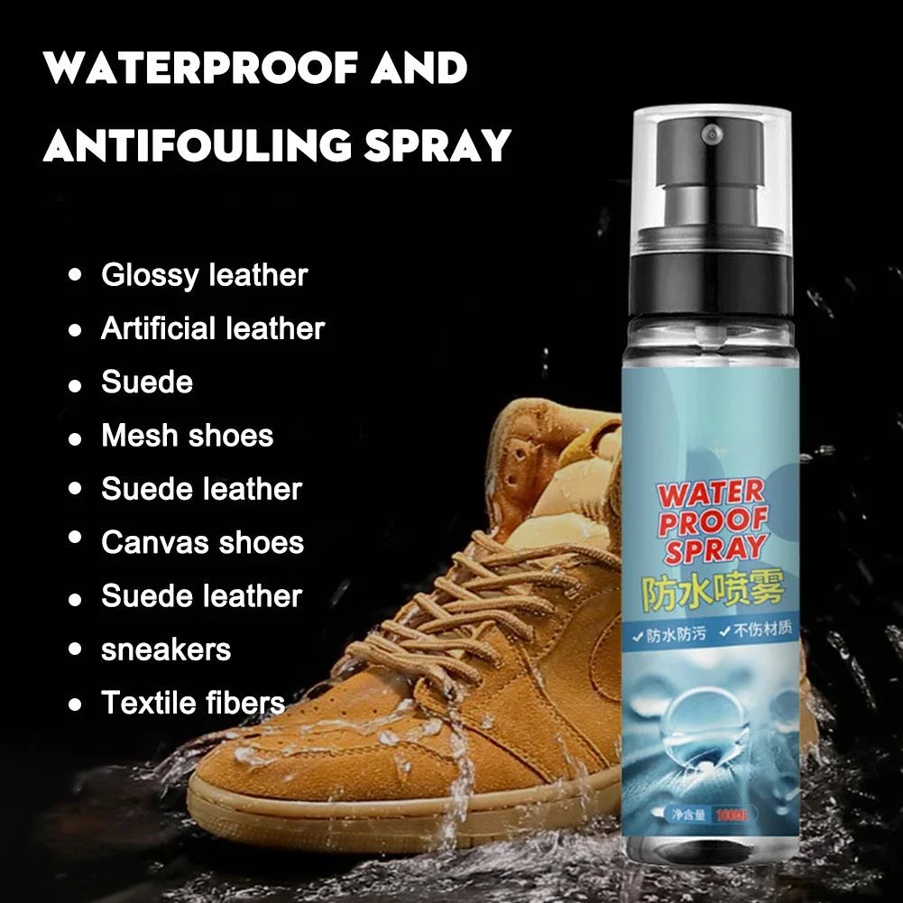 100ml Waterproof Spray Shoes Rainproof and Antifouling Spray Auto Water Repellent Coating Agent Durable Protection LAVIE LIFE