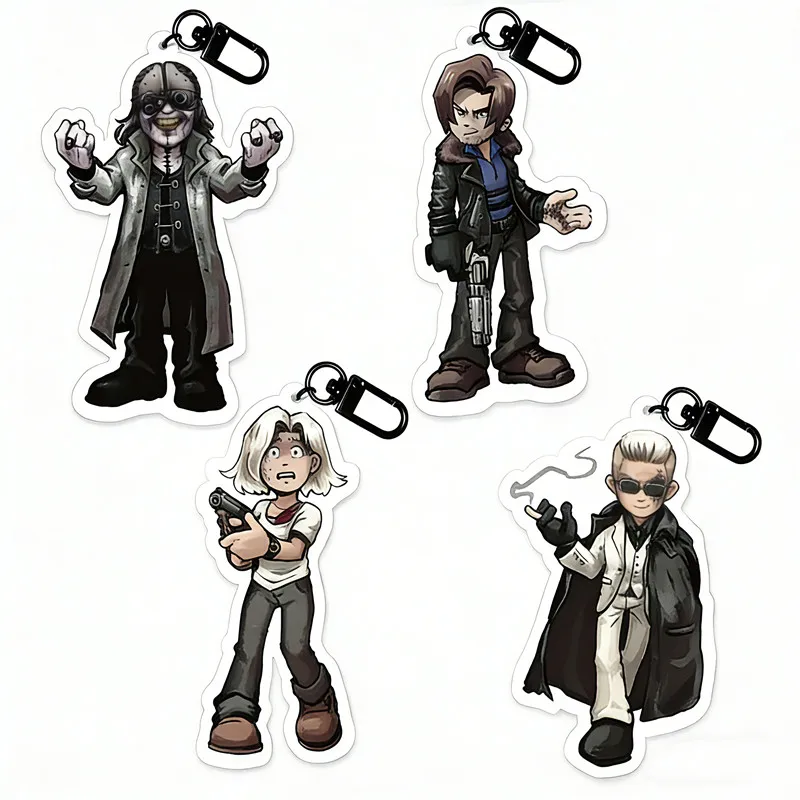 Evil Inspired Acrylic Charms: Leon, Grace & Victor | Perfect Holiday Gift for Gamers & Best Friends