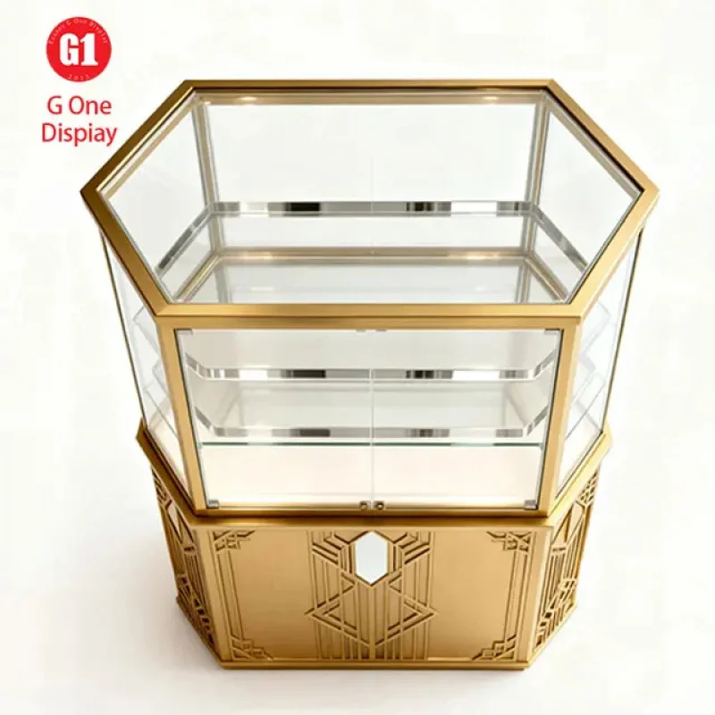 custom.Custom Led Lighting Jewelry Display Cabinet Elegant Luxury Jewelry Showcase Design By Guangzhou Factory