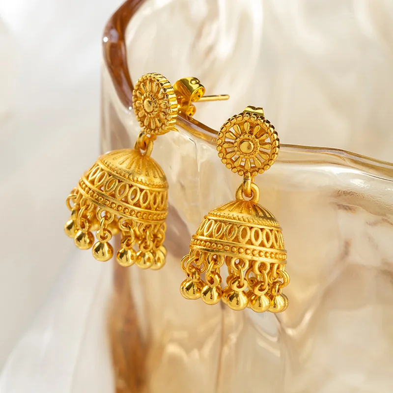 

AU999 Women Bohemian Tassel Earrings 24K Gold - Gold boosts shine, elevates boho vibrancy
