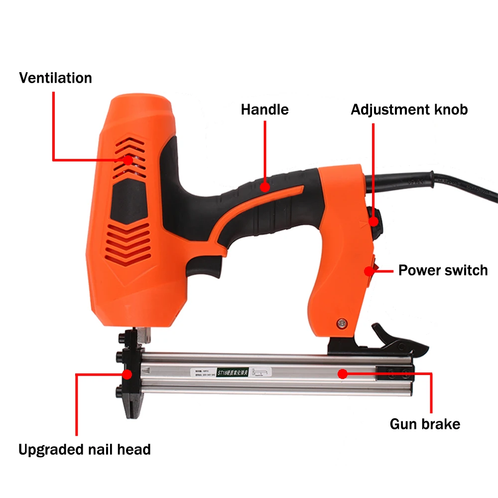 ST18 electric steel nail gun cement wall shooting row nail gun nail wire groove artifact wire groove fast nailer fixed wiring