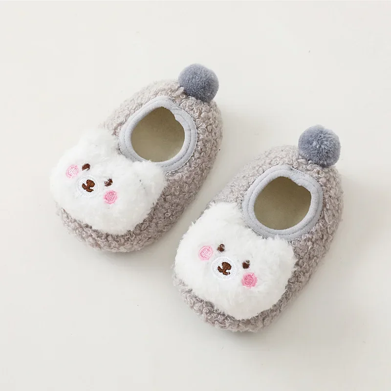 Baby Floor Socks Thickened Baby Baby Socks Autumn and Winter Men's and Women's Treasures Cartoon Toy Shoes Walking Socks