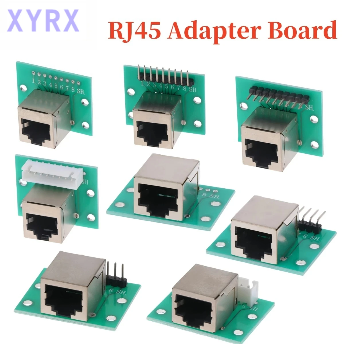 In spot 1Pcs RJ45 Adapter Board To XH2.54 Modular Ethernet Connector Adapter Network Interface + Breakout Board + Pin Header