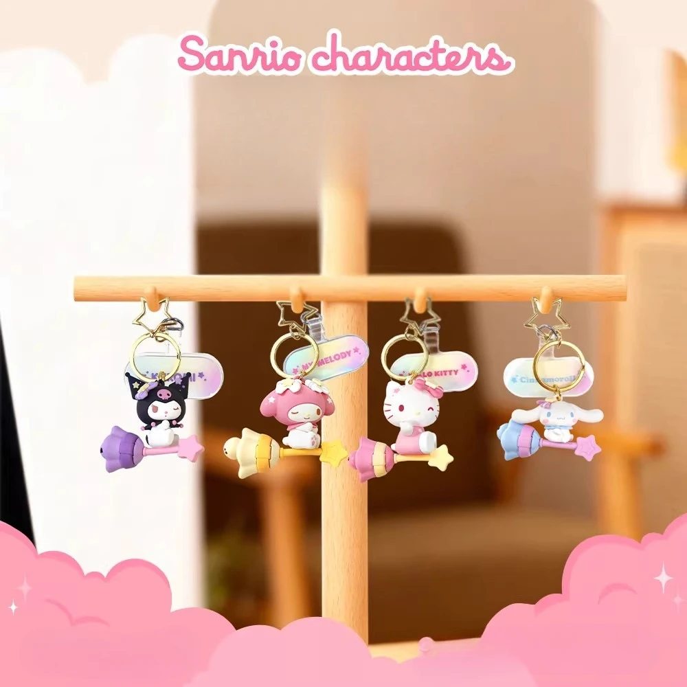 

Семья Sanrio мечтательный кулон со звездой и луной Hello Kitty и Kuromi брелок для ключей сумка кулон подарок